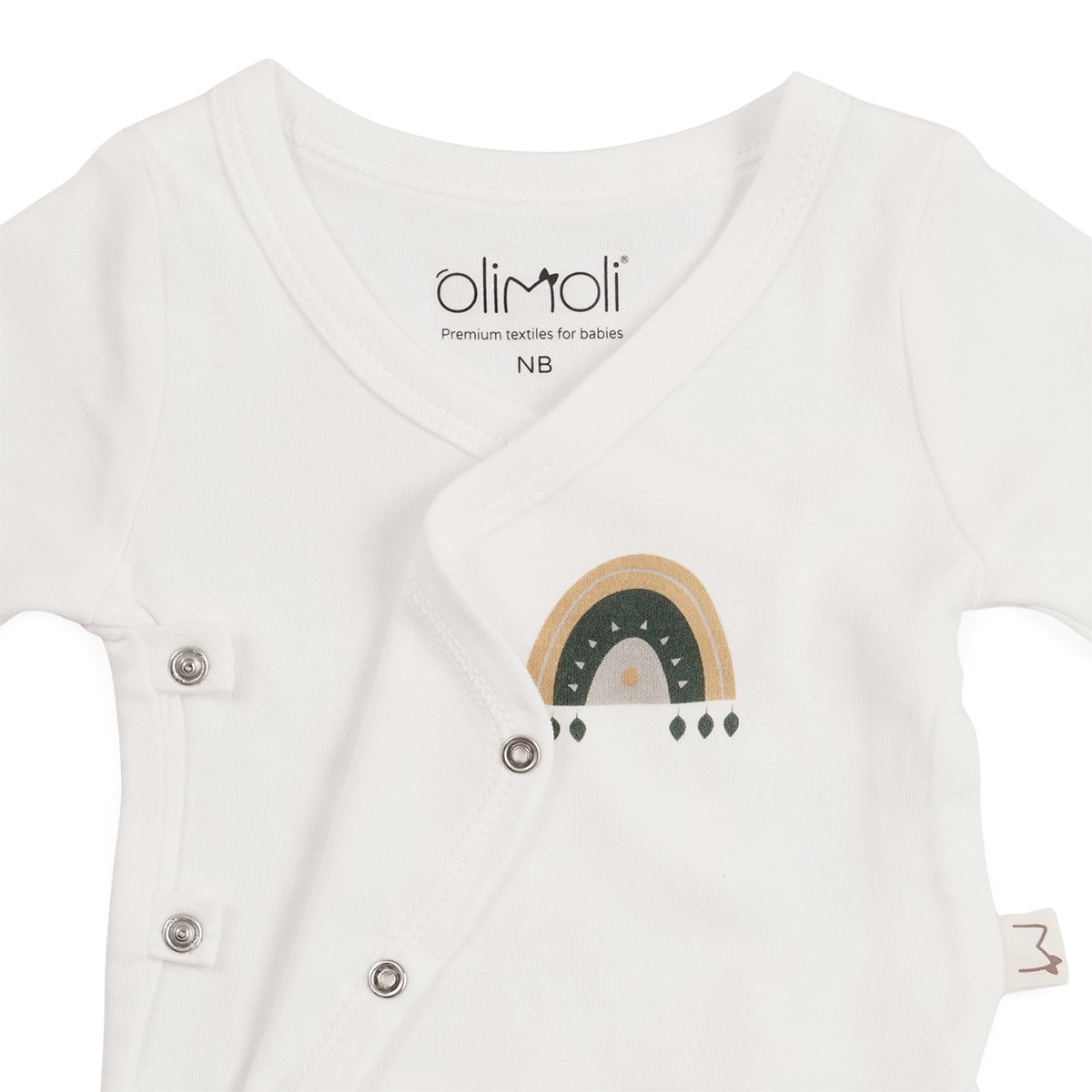 מארז זוג בגדי גוף אולימולי מודפס יוניסקס NB | Olimoli Baby Body Suit 2 PCS