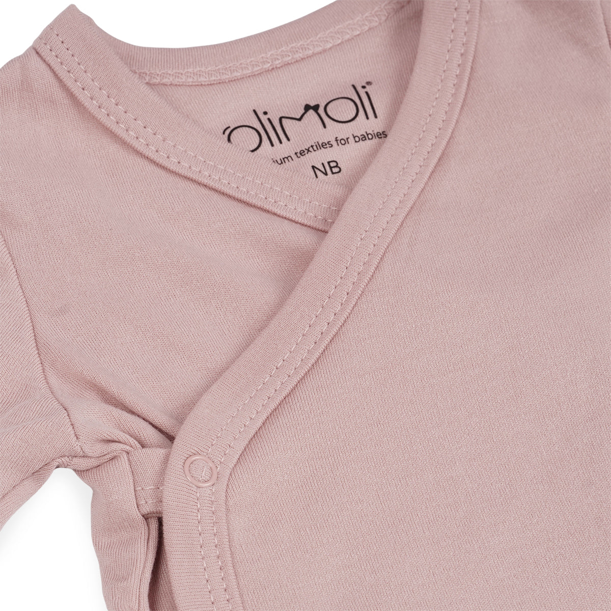 מארז שלישיית בגדי גוף אולימולי חלק בנות 0-3 | Olimoli Baby Body Suit 3 PCS