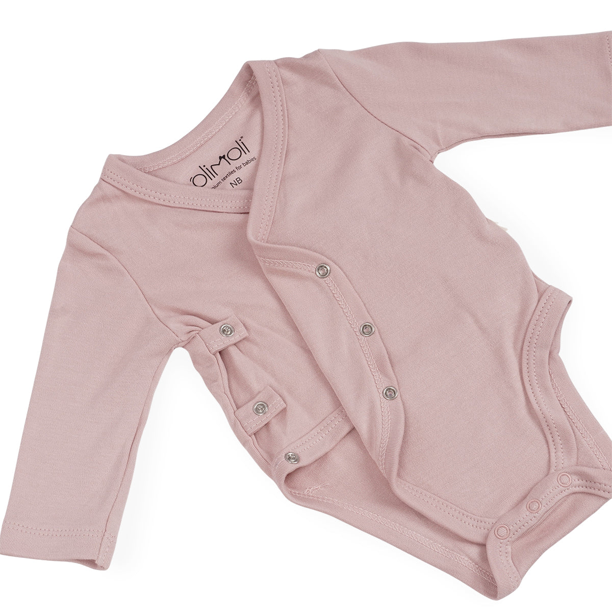 מארז שלישיית בגדי גוף אולימולי חלק בנות 0-3 | Olimoli Baby Body Suit 3 PCS