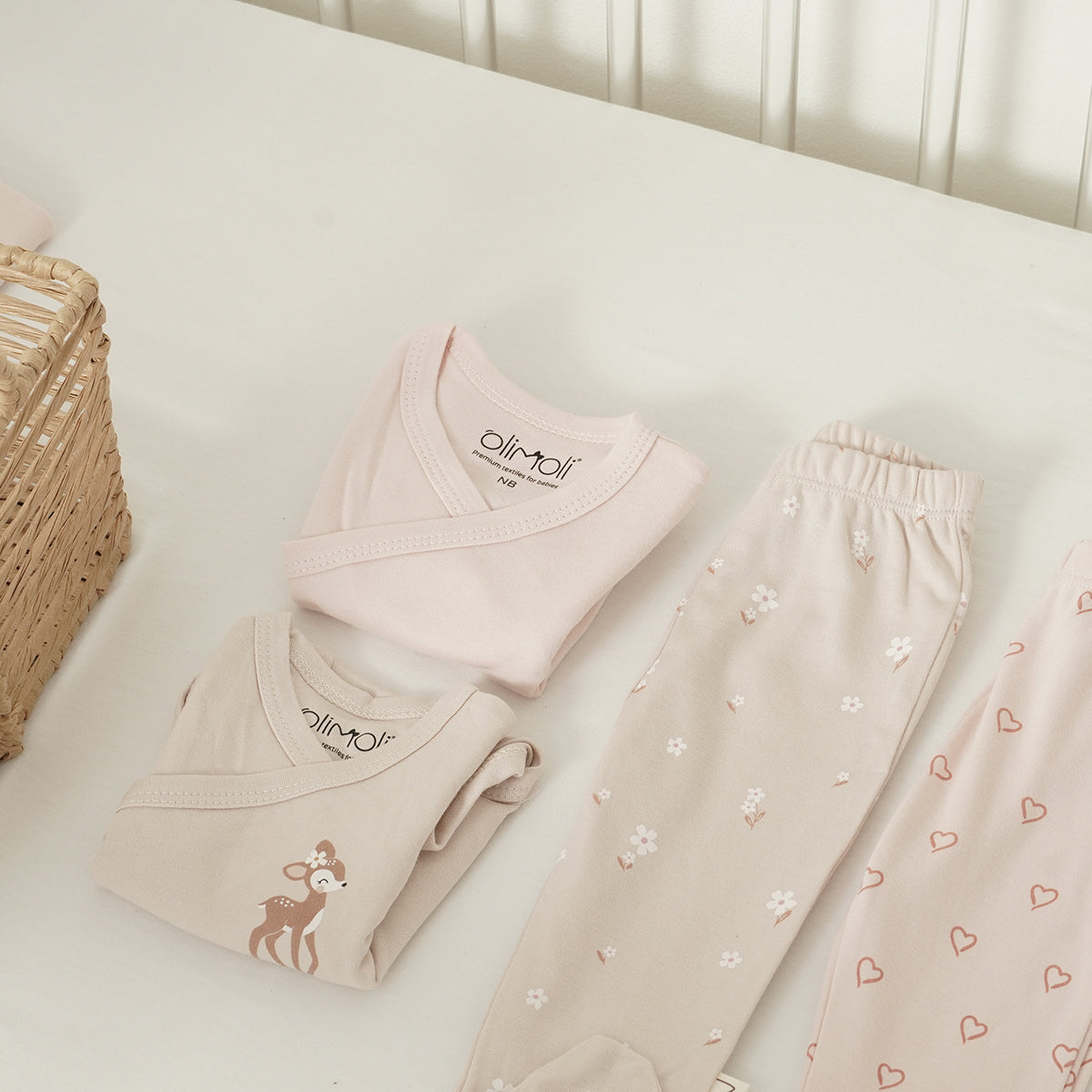 מארז 3 רגליות אולימולי חלק בנות 0-3 | Olimoli Baby Leggings 3 PCS