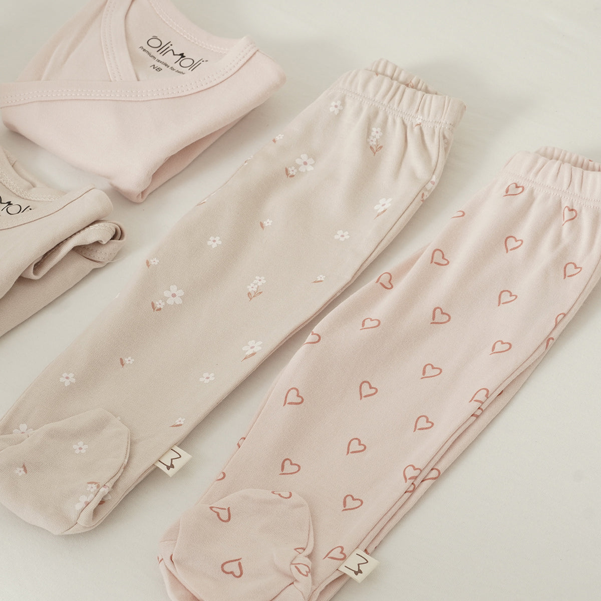 מארז 3 רגליות אולימולי חלק בנות 0-3 | Olimoli Baby Leggings 3 PCS