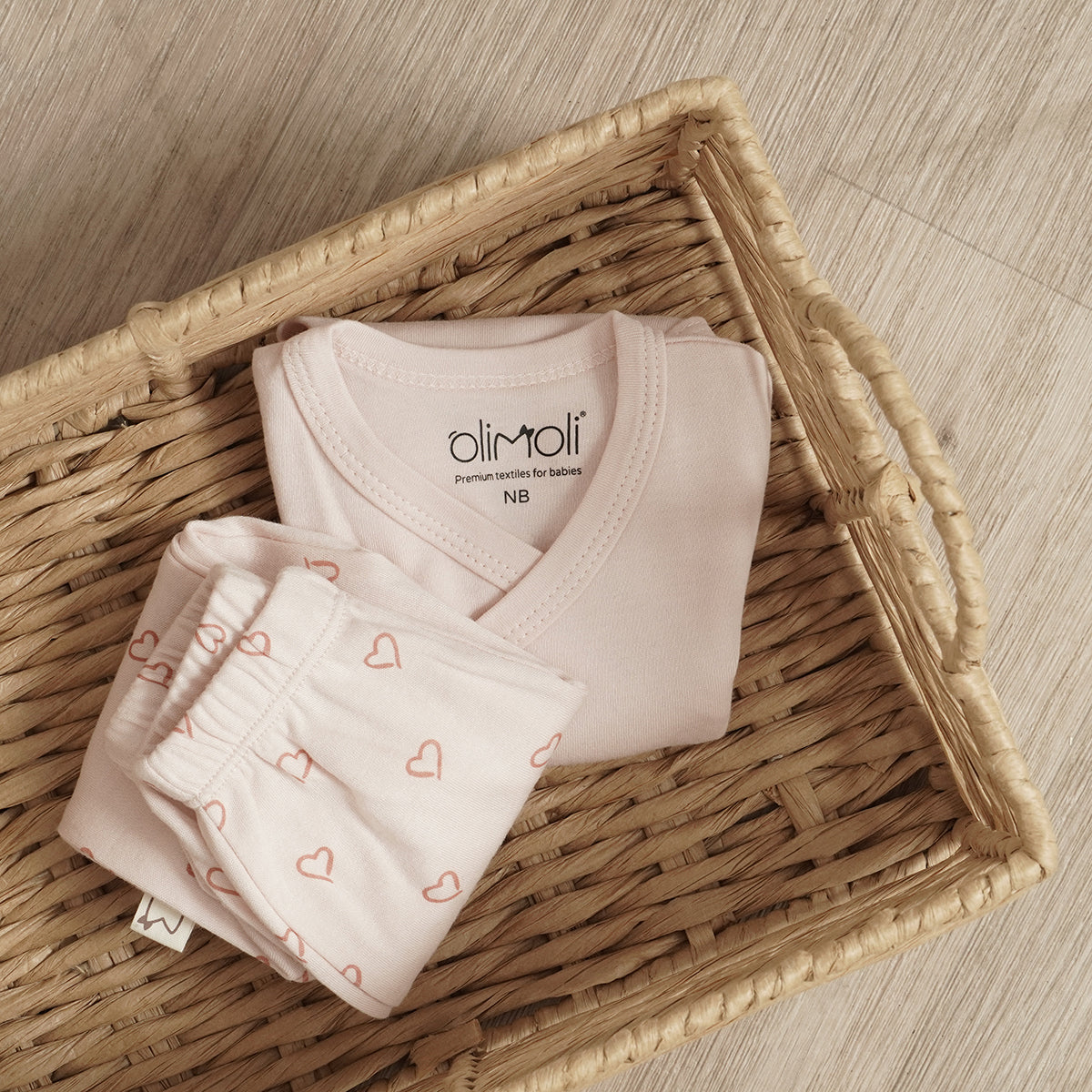 מארז זוג בגדי גוף אולימולי מודפס בנות NB | Olimoli Baby Body Suit 2 PCS