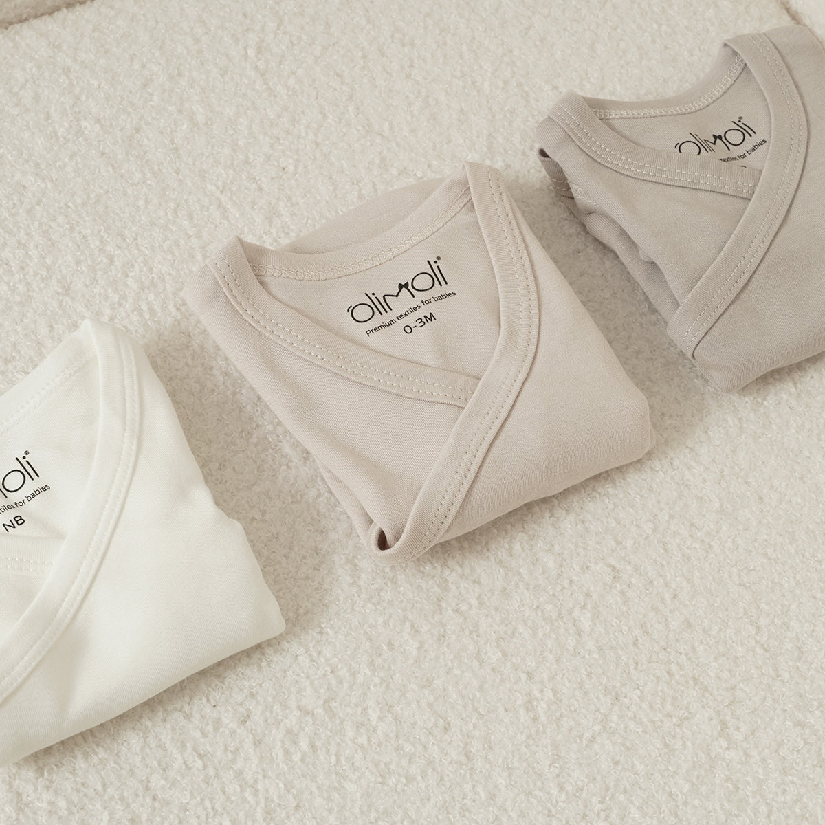 מארז זוג בגדי גוף אולימולי מודפס יוניסקס NB | Olimoli Baby Body Suit 2 PCS