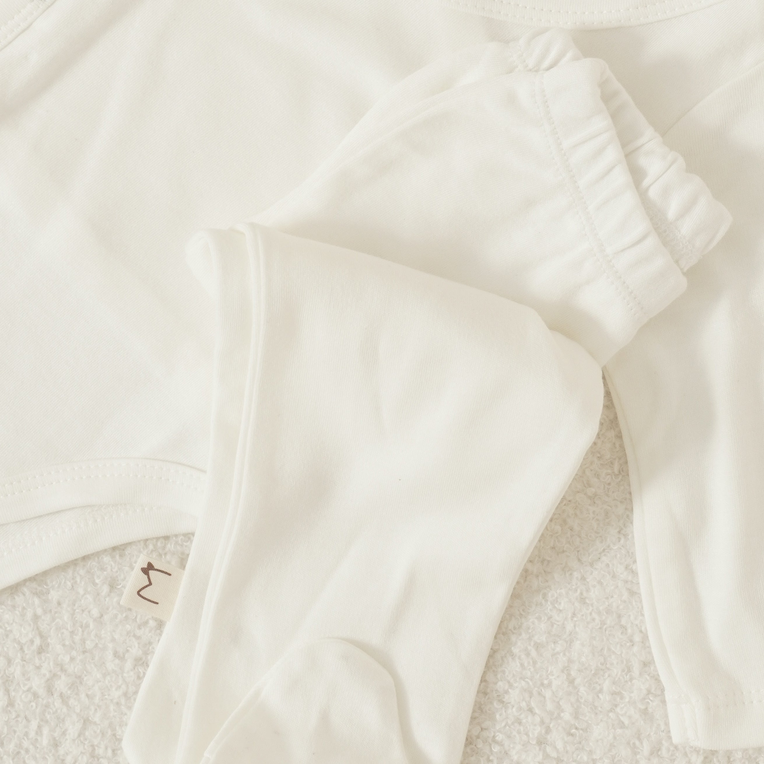מארז 3 רגליות אולימולי חלק לבן 0-3 | Olimoli Baby Leggings 3 PCS