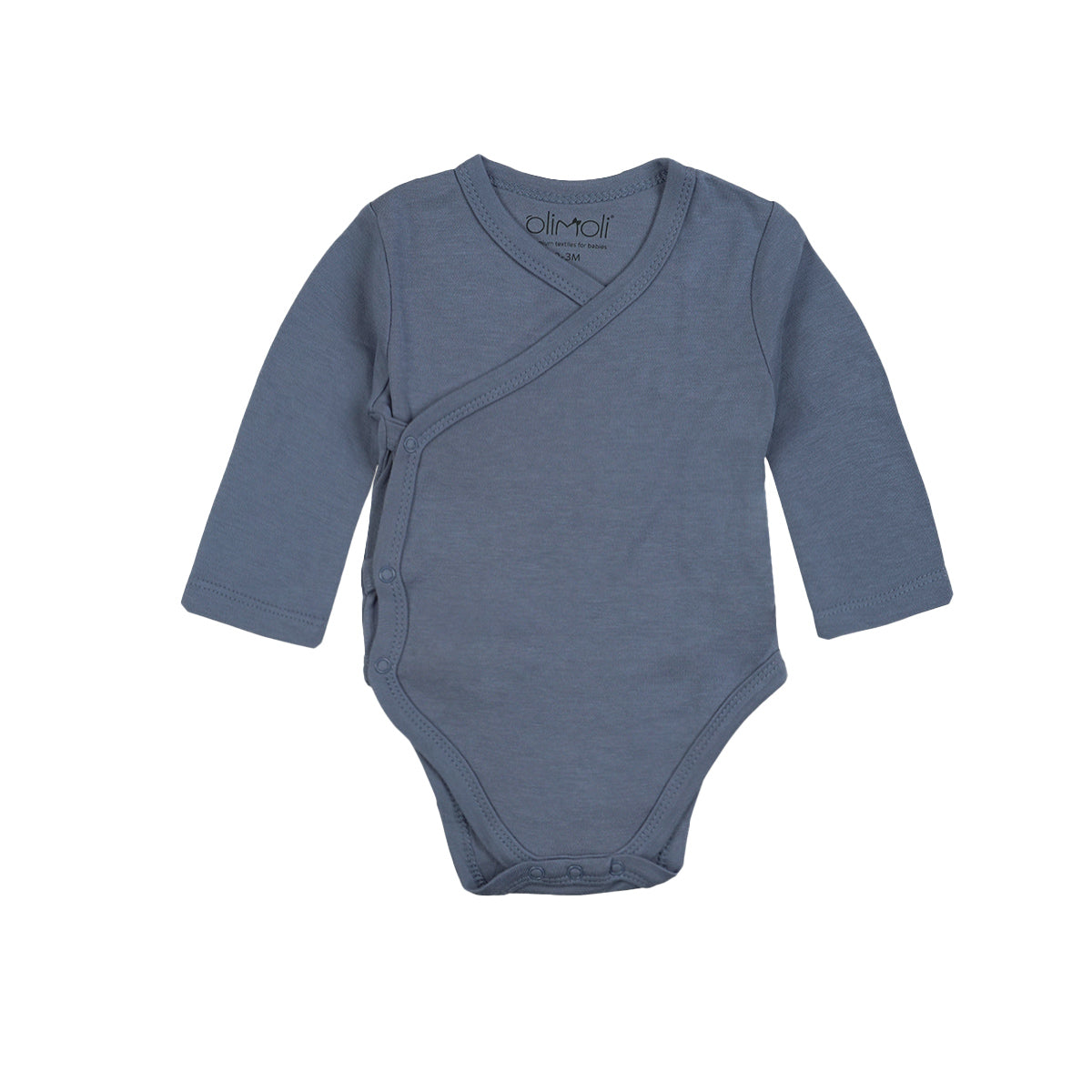 מארז שלישיית בגדי גוף אולימולי חלק בנים NB | Olimoli Baby Body Suit 3 PCS