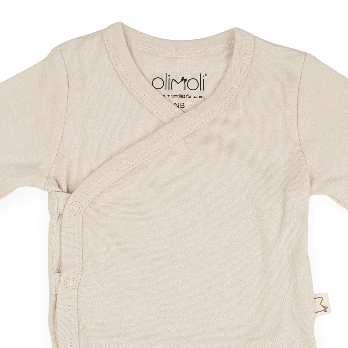מארז שלישיית בגדי גוף אולימולי חלק בנות 0-3 | Olimoli Baby Body Suit 3 PCS