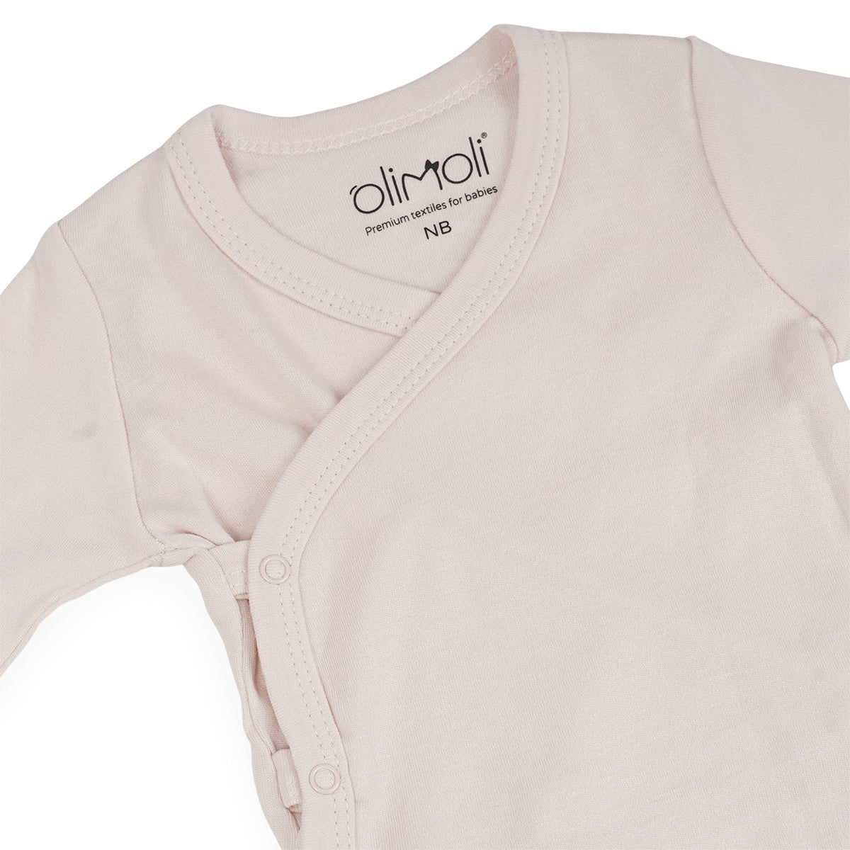 מארז שלישיית בגדי גוף אולימולי חלק בנות 0-3 | Olimoli Baby Body Suit 3 PCS