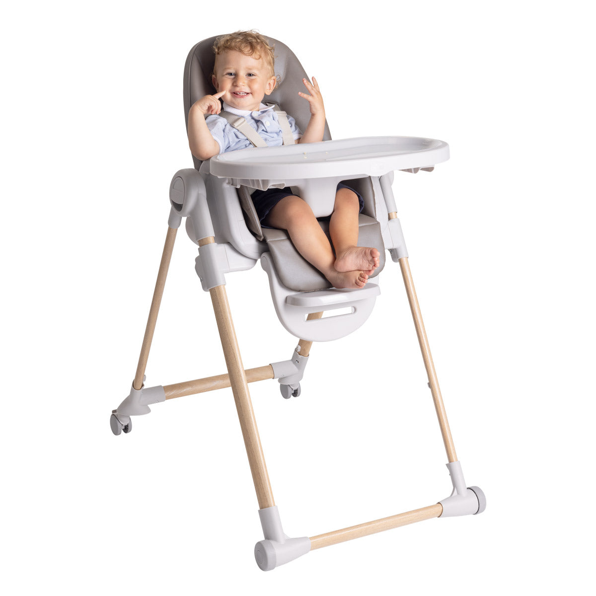 כיסא אוכל צ'יקו פולי ארמוניה אפור | Chicco Polly Armonia Scandinavian