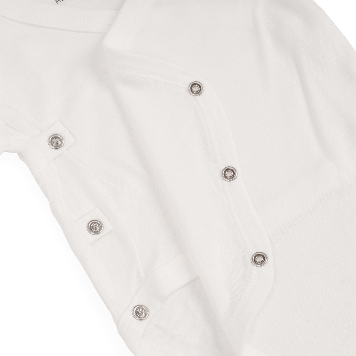 מארז שלישיית בגדי גוף אולימולי חלק לבן 0-3 | Olimoli Baby Body Suit 3 PCS