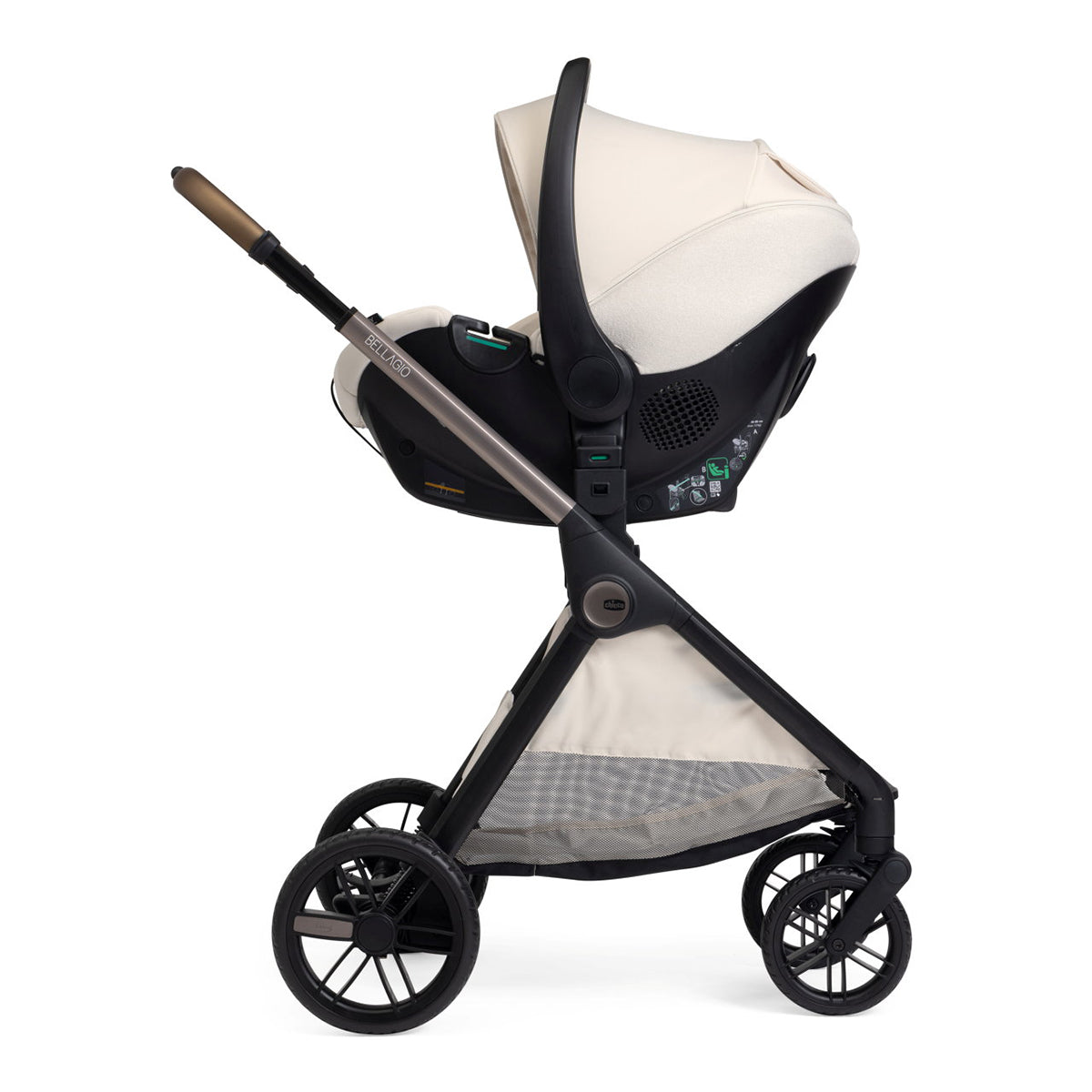 עגלה משולבת צ'יקו בלאג'יו שחור | Chicco Bellagio Stroller Black Satin