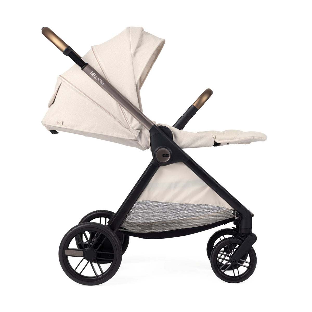 עגלה משולבת צ'יקו בלאג'יו שחור | Chicco Bellagio Stroller Black Satin