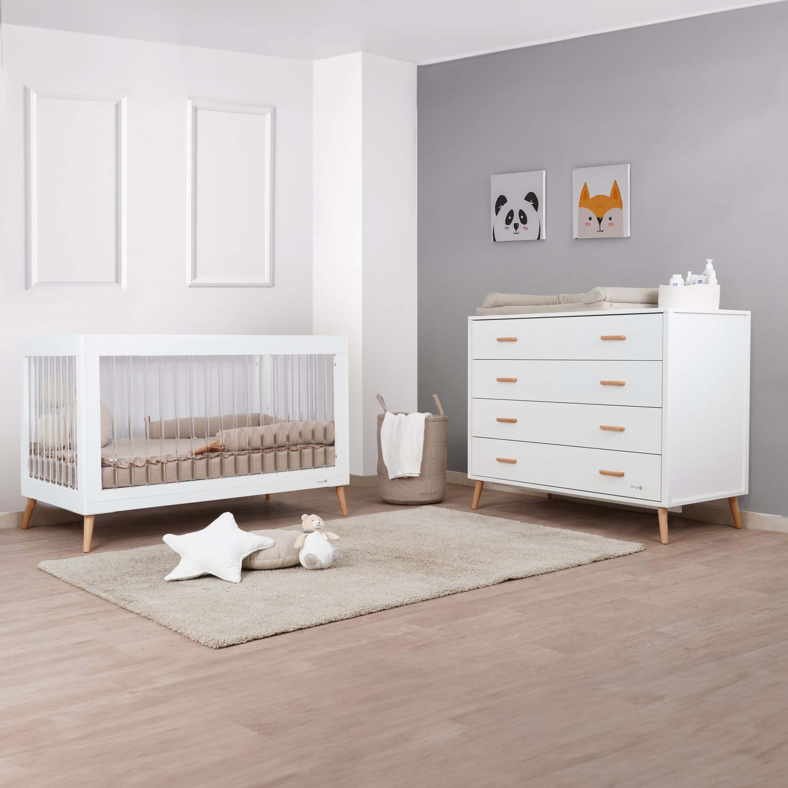 שידת אחסנה דייניז אליסון 120 ס"מ לבן/עץ | Dainy's Alison™ Dresser White/Wood