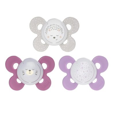 זוג מוצצי סיליקון 16-36M קומפורט – Physio Comfort Lumi
