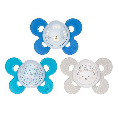 זוג מוצצי סיליקון 16-36M קומפורט – Physio Comfort Lumi