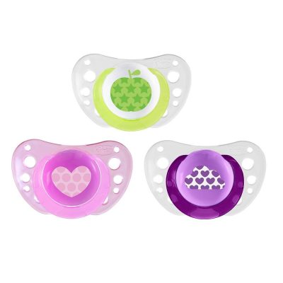 זוג מוצצי סיליקון 6-16M בקופסה – Physio Air