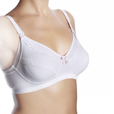 חזיית הנקה כותנה בצבע לבן – Nursing Cotton Bra White