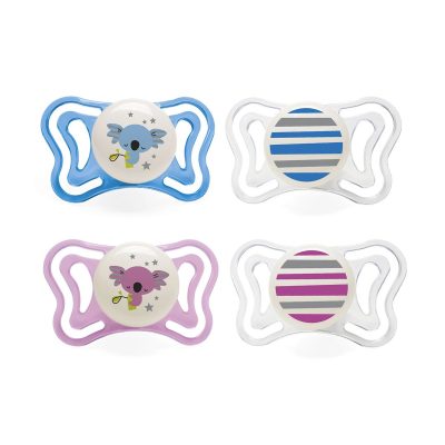 זוג מוצצי סיליקון 6-16M פיזיו לייט לומי – Physio Light Lumi