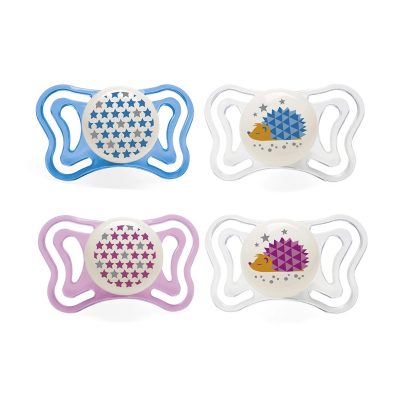 זוג מוצצי סיליקון 16-36M פיזיו לייט לומי – Physio Light Lumi