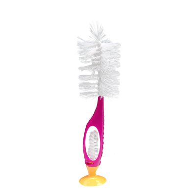 מברשת לניקוי פטמות ובקבוקים + מעמד נדבק – Flawless™ Bottle & Nipple Cleaning Brush