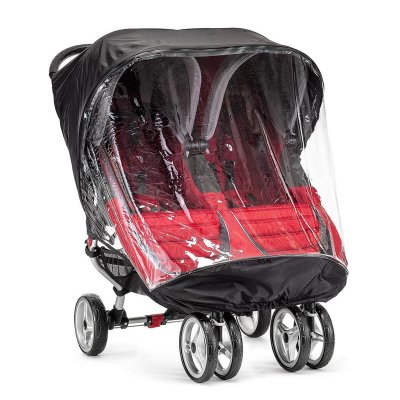 כיסוי גשם לעגלת תאומים סיטי מיני – City Mini Double Stroller Weather Shield