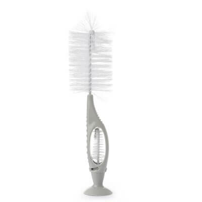 מברשת לניקוי פטמות ובקבוקים + מעמד נדבק – Flawless™ Bottle & Nipple Cleaning Brush