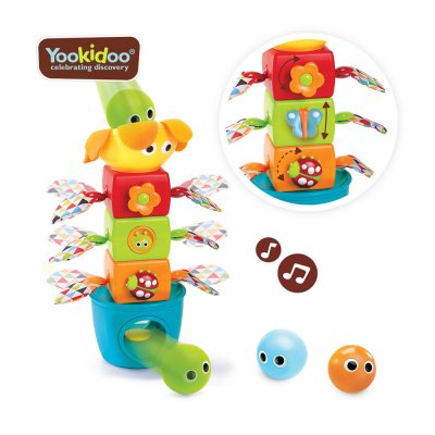 מגדל קוביות מוזיקלי – Stack Flap ‘N’ Tumble