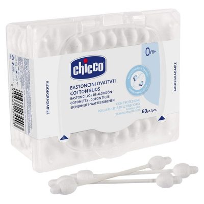 צמרוני אוזניים 60 יח’ – Cotton Buds 60 Pcs