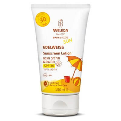 תחליב הגנה מהשמש SPF30 לתינוק ולילד
