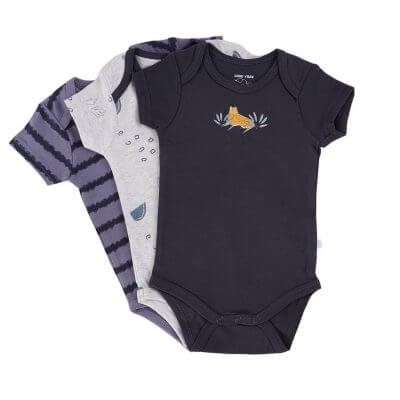מארז 3 בגדי גוף קצרים Monochrome Pack